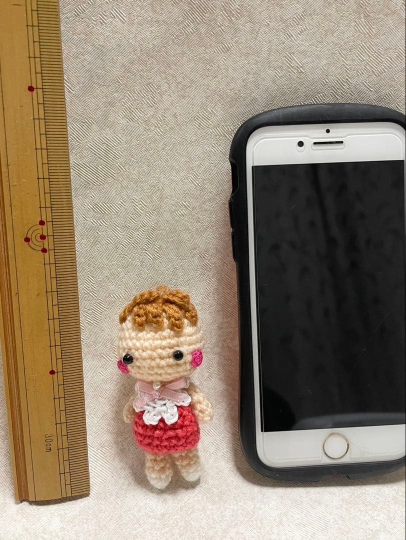 [さくら] 赤ちゃん　ストラップ　キーホルダー　あみぐるみ