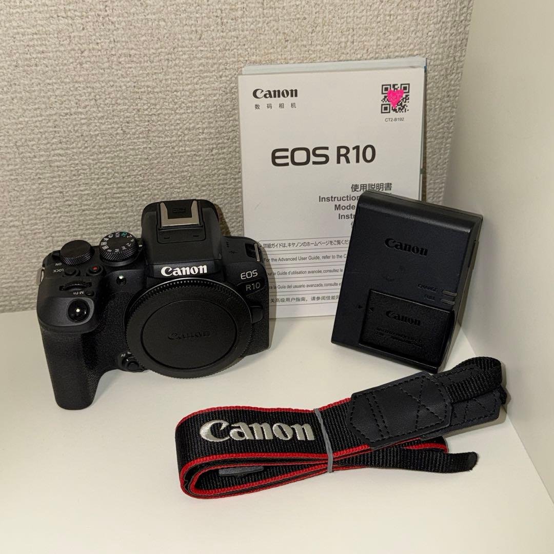 Canon EOS R10 ボディ 本体 バッテリー ストラップ付き