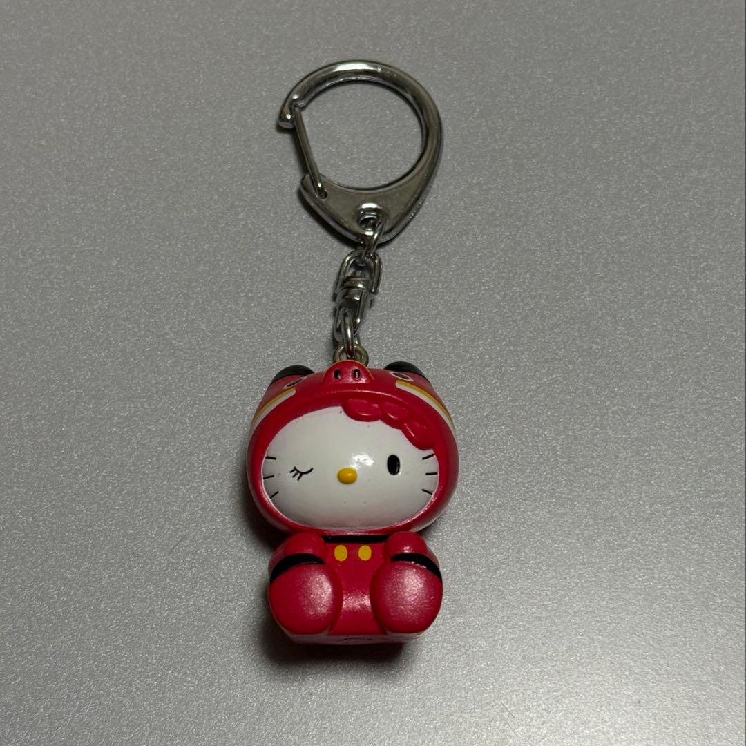 レア　ご当地キティ　福島 あかべこ　キーホルダー
