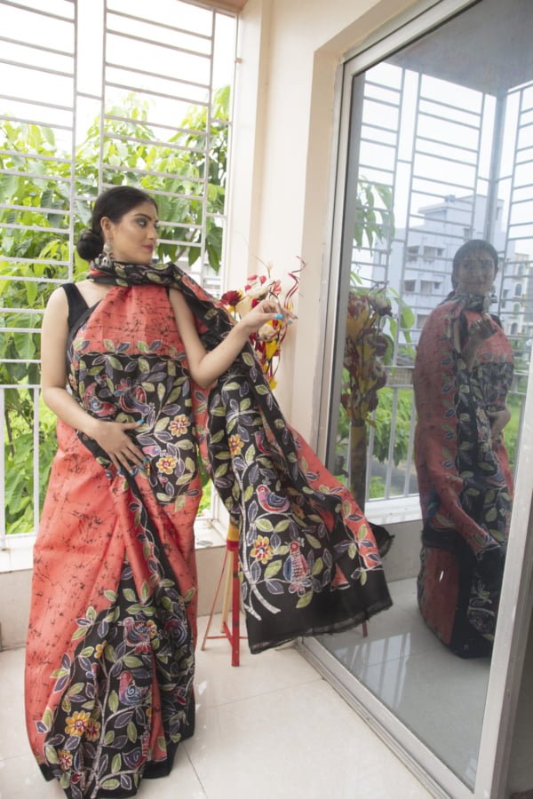 black-print-batik-murshidabad-silk