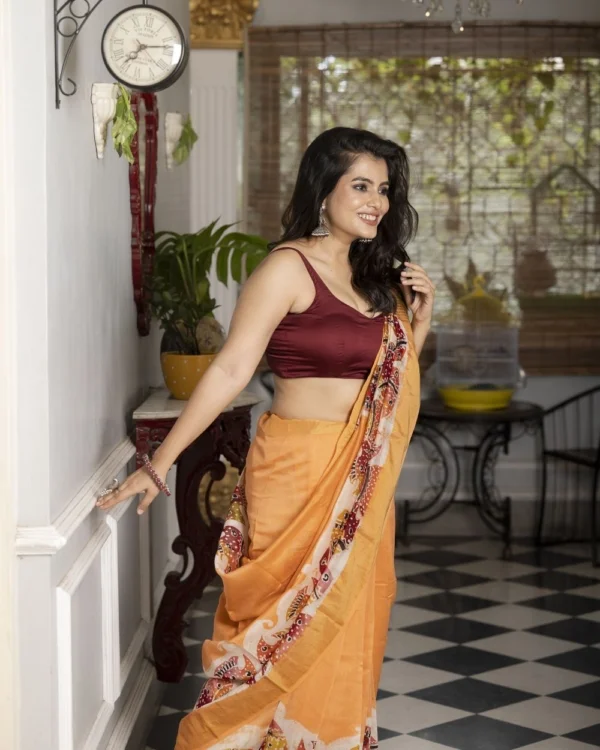 Nakshipar Chanderi Silk Saree