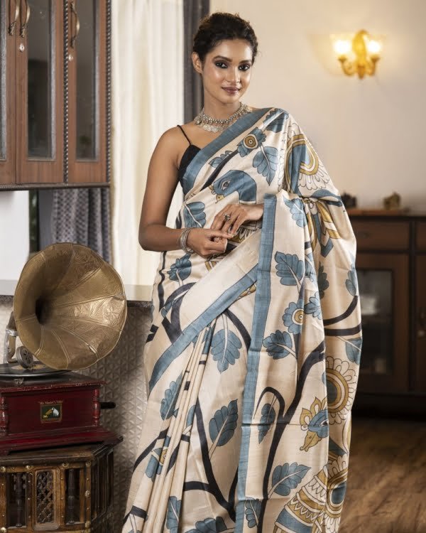 Nakshipar Tussar Saree