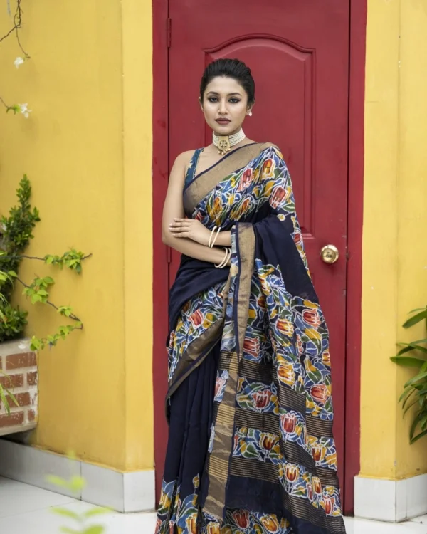 Nakshipar Chanderi silk Saree