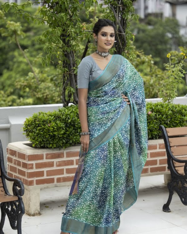 Nakshipar Tusser Saree