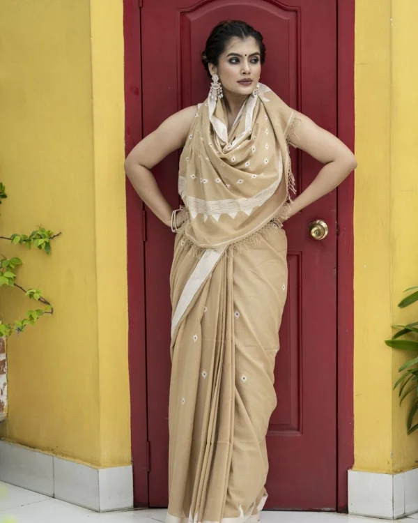 Pure Cotton, Fulia Cotton Saree By Nakshipar