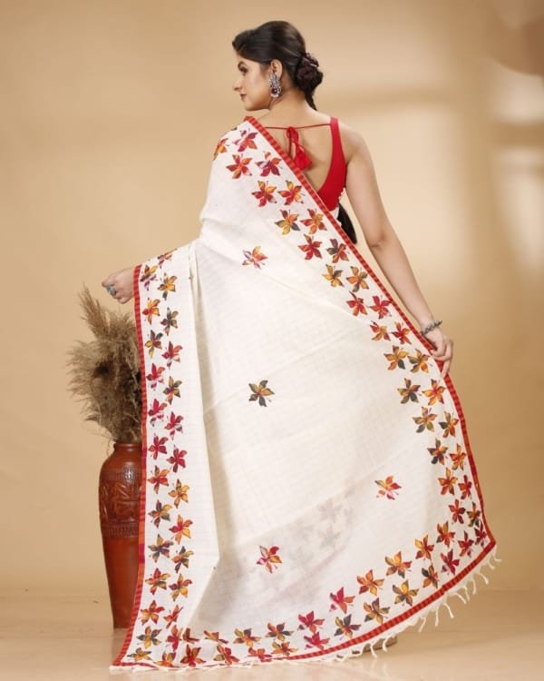 Cotton Applique Saree