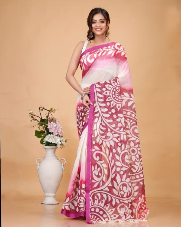 nakshipar-cotton-purple-and-white-color-saree-without-blouse-piece