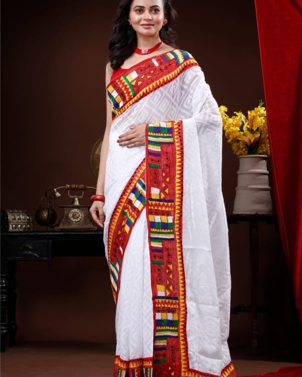 Nakshipar Dhakai Mix and Match saree