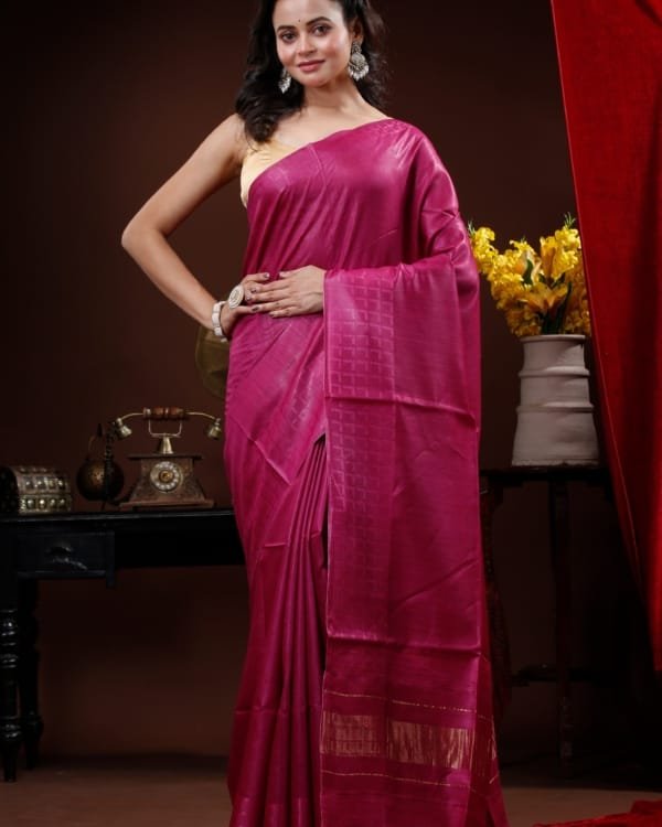 Nakshipar Muga Tussar saree