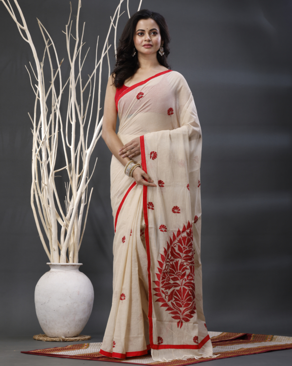 Cotton Kantha Saree