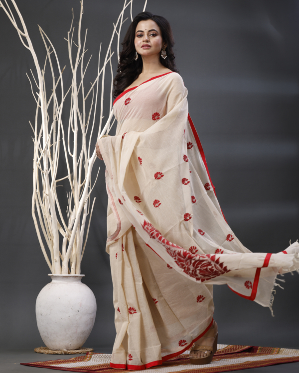 Cotton Kantha Saree