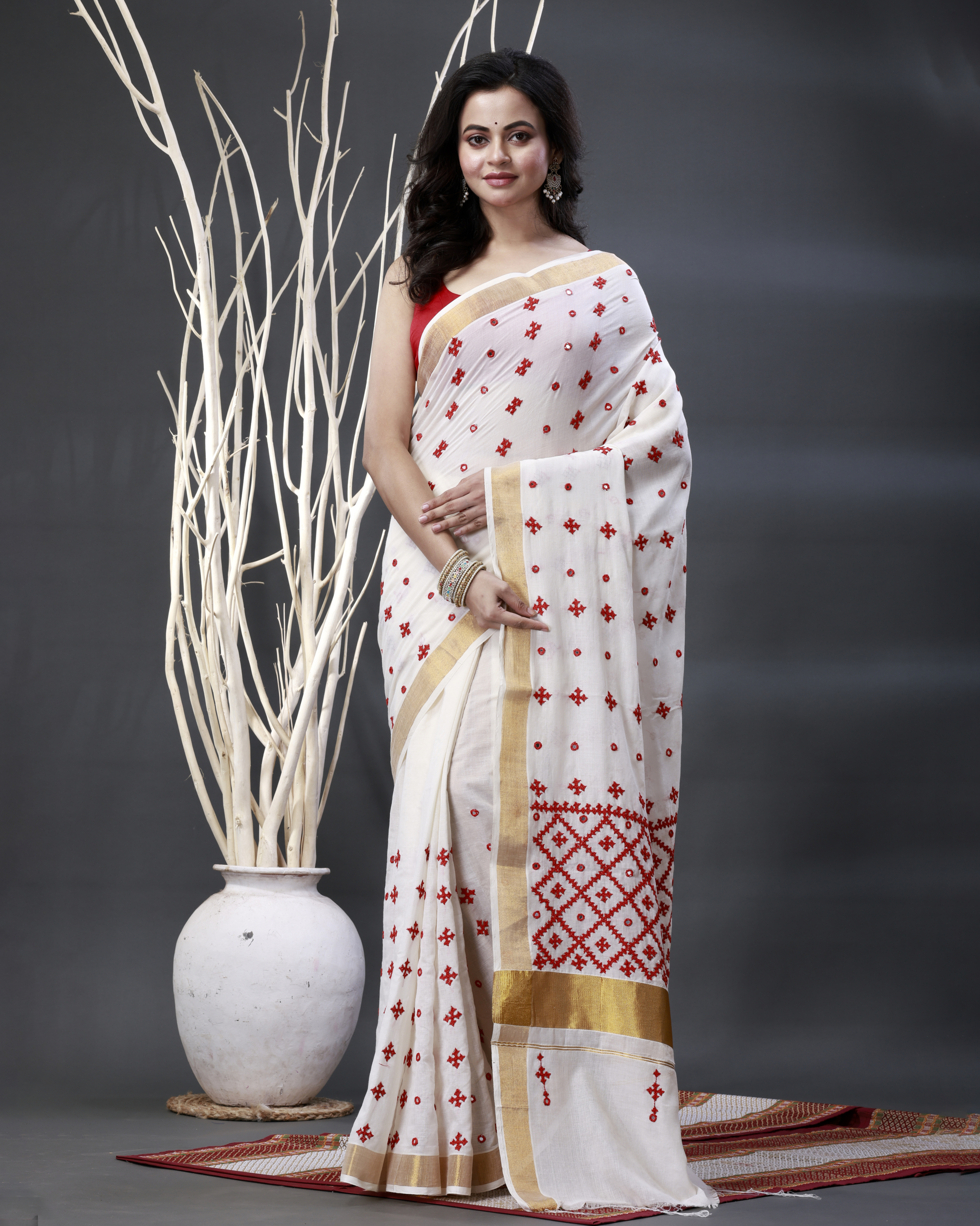 Cotton Gujrati Saree