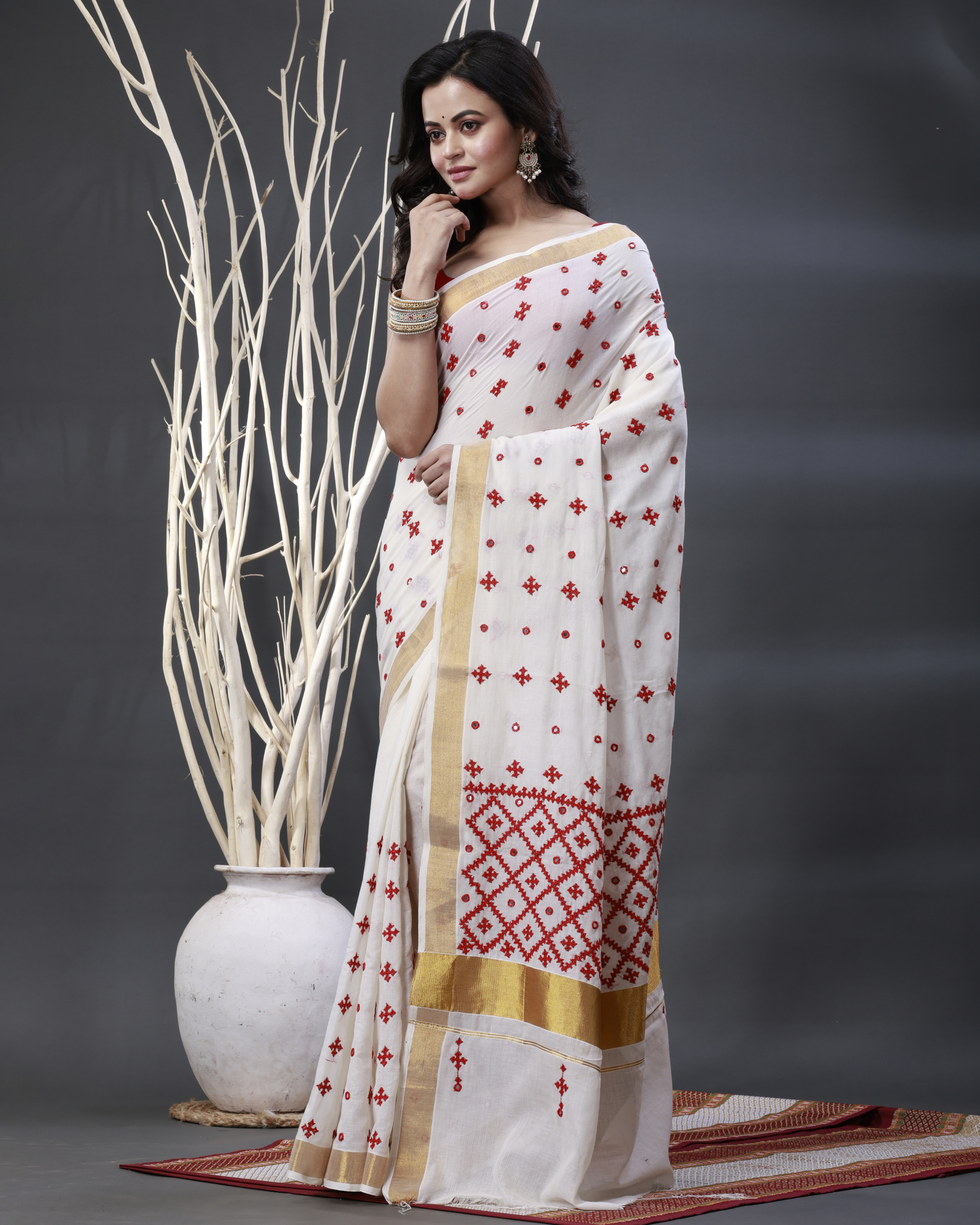 Cotton Gujrati Saree
